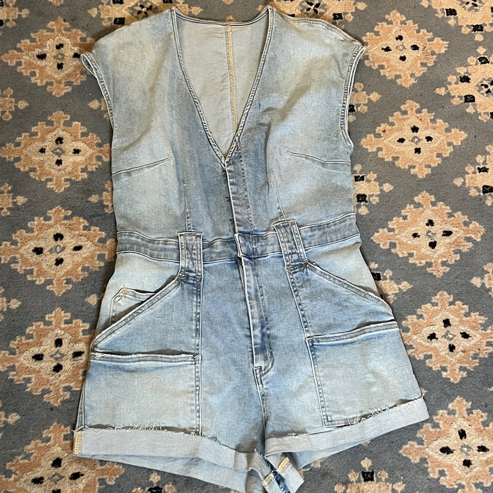 Denim romper
